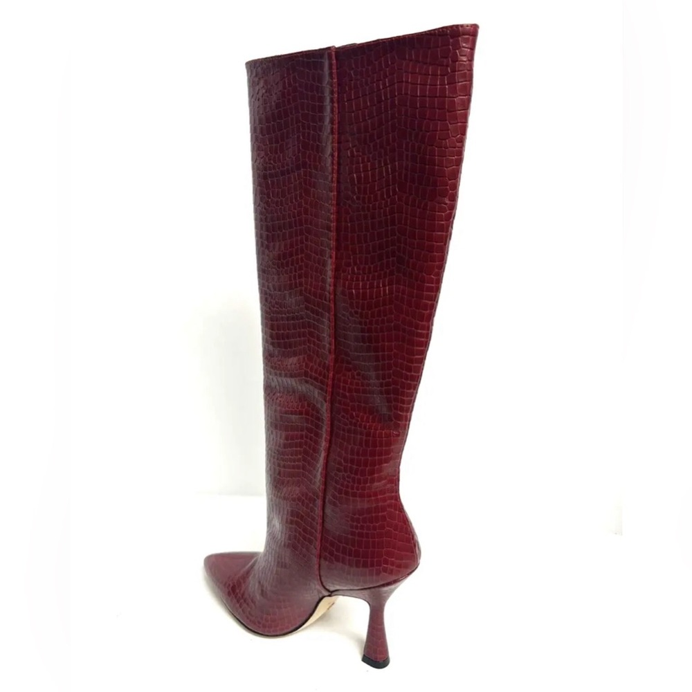 Stuart Weitzman Womens Parton Knee High Boot Red 6 M - Picture 2 of 6